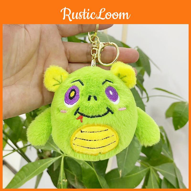 Monster Plush Enchanting Keychain Bag Cute Animal Themed Key Holder For Everyone
