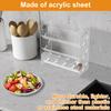 1/2Pcs 3 Tiers Spice Rack Clear Acrylic Seasoning Bottle Organizer Countertop Cabinet Multipurpose SpiceShelf for Kitchen Pantry