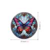 New Antique Color Dyed Hummingbird Iris Japonica Window Glass Electrostatic Sticker Detachable Decorative Film Home Decorations