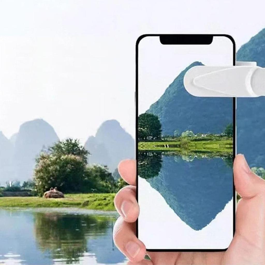 Smartphone Camera Mirror Reflection Clip Portable HD Lens Phone Selfie Reflector Kit Adjustable Lens Clip For IPhone For Samsung