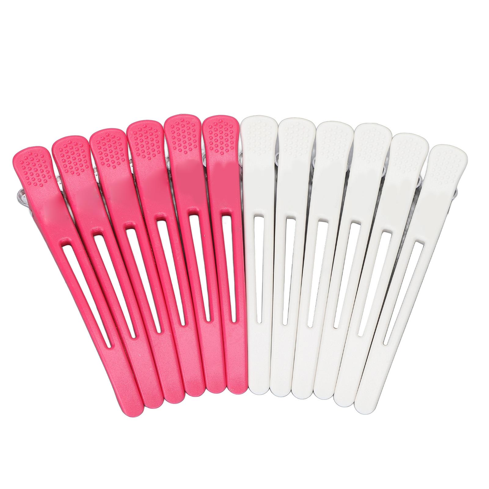 

Набор из 12 зажимов для волос «утиный клюв» с силиконовой лентой, противоскользящие профессиональные зажимы для салонной укладки