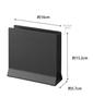 Yamazaki Slim Laptop W16 X X Tower for Vertical Laptop 4499 Stand, Black, Approx. D5.7 H15.2cm, Series, Storage, Space-Saving,