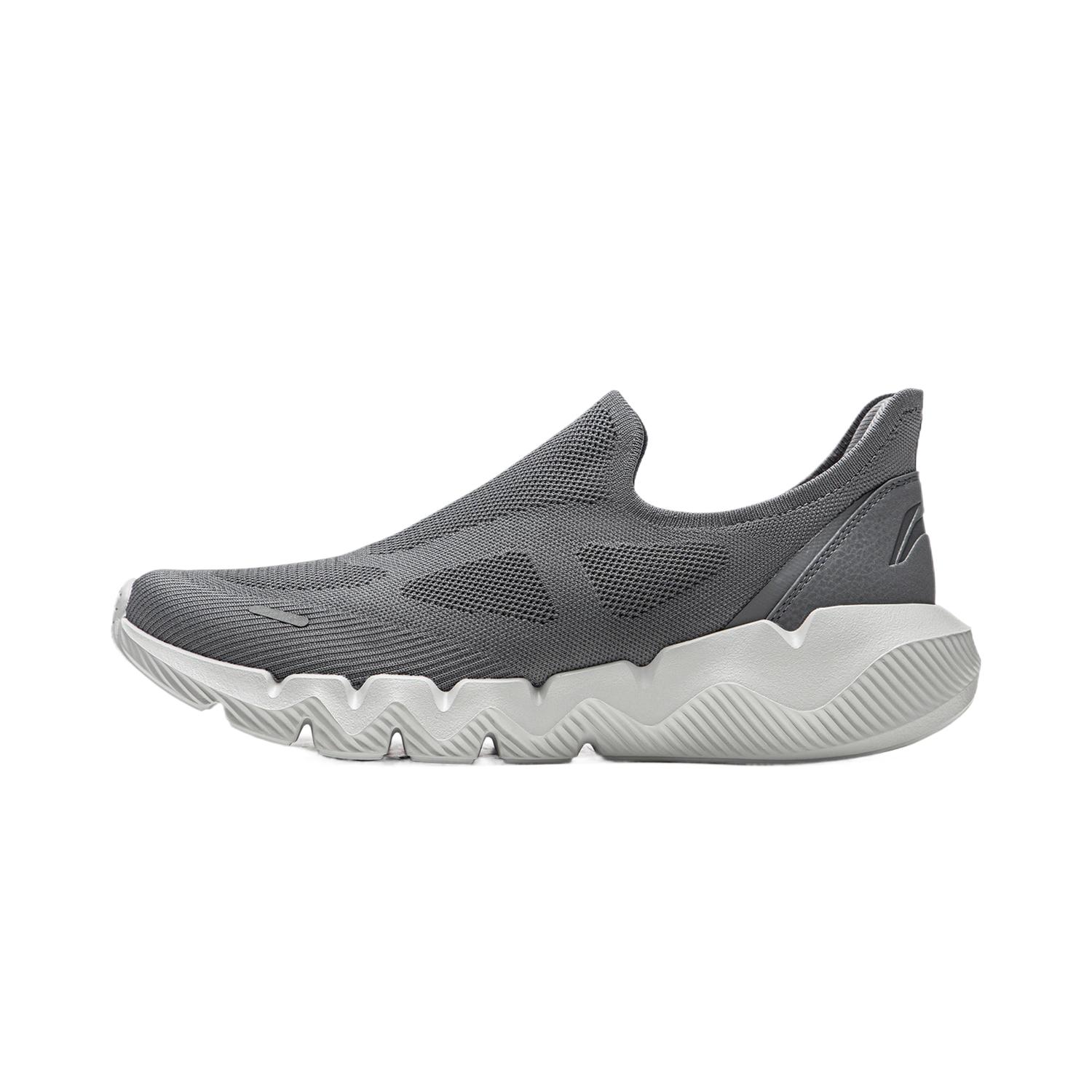 Li-Ning Synthetic Leather Fabric Sports Lifestyle Simple Comfortable Round Toe Low-Top Casual Shoes Men sneaker AGLW187-7 40⅓