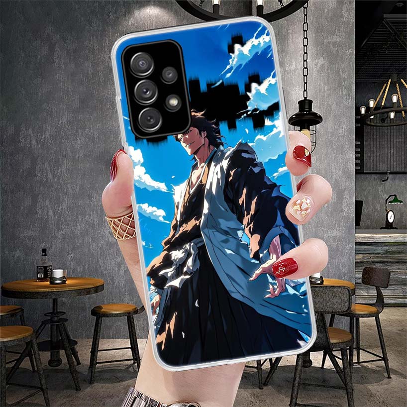 Aizen Sousuke Bleach Soft Phone Case For Samsung Galaxy A13 A14 A15 A16 A17 A53 A54 A55 A56 A57 A33 A34 A35 A36 A37 A23 A24 A25