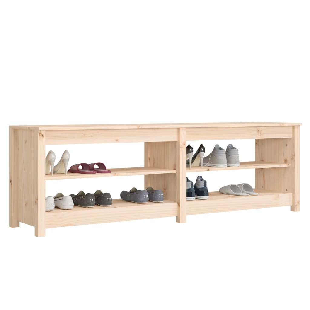 Shoe Organisers Shoe Bench 160X36.5X50 Cm Solid Wood Pine