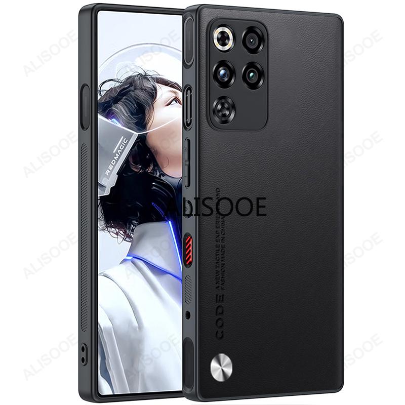 Für Nubia Red Magic 11 Pro Plus Hülle Luxus Faser Textur PU-Leder Schutz Rückseite Abdeckung Capa für RedMagic 11 Pro+ Funda