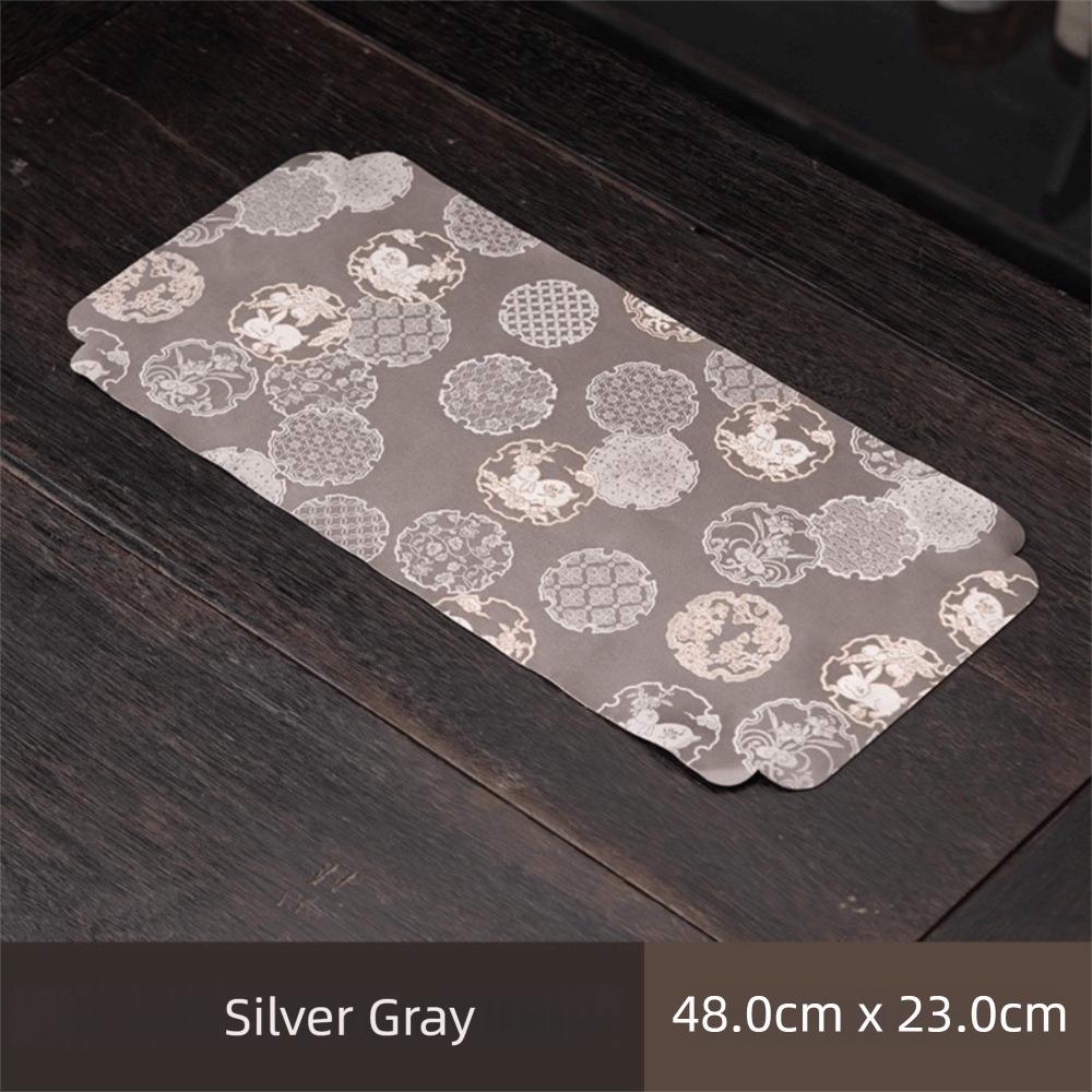 Creative Brocade Rabbit Tea Towel Chinese Style Waterproof Tea Mat Tea Towel Napkins Table Setting