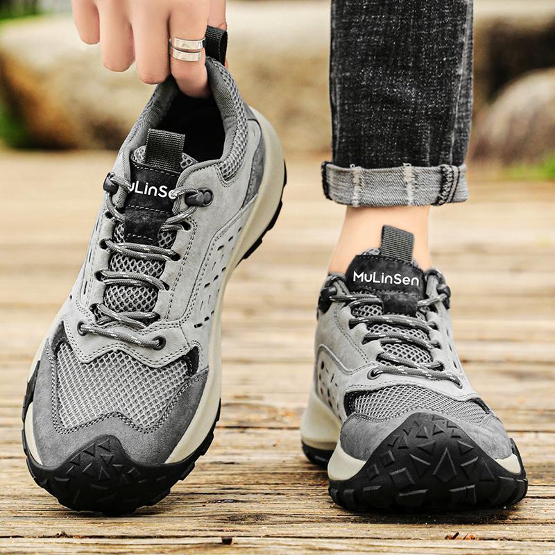 Fashion Original Brand Men Walking Outdoor Shoe Designer Breath Mountain Climbing Footwear Comfortable Anti-Slip Trekking Sneakers 38-46
