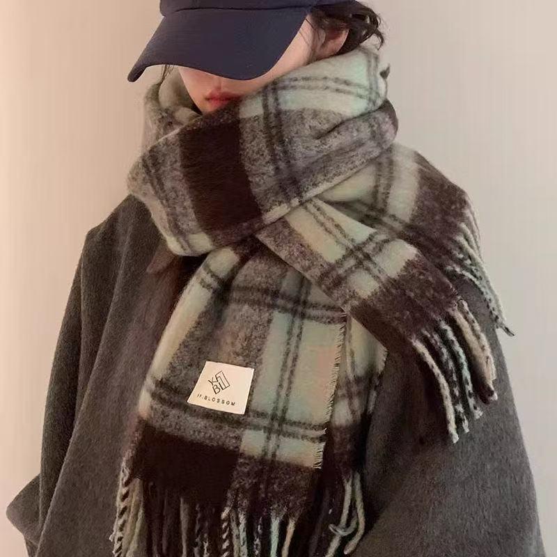 Women's European and American Style Long Fringe Mohair Scarf - Warm Autumn/Winter Shawl & Neck Warmer