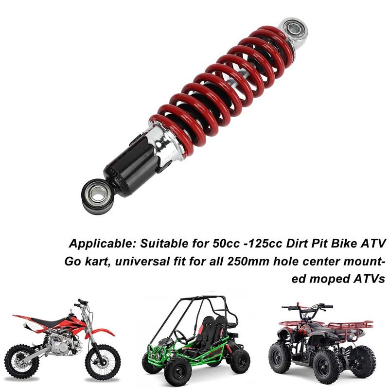 270Mm 250Mm Front Rear Shock Absorber For Scooter Motorcycle 50Cc-125Cc Dirt Pit Bike Atv Quad Go Kart Buggy