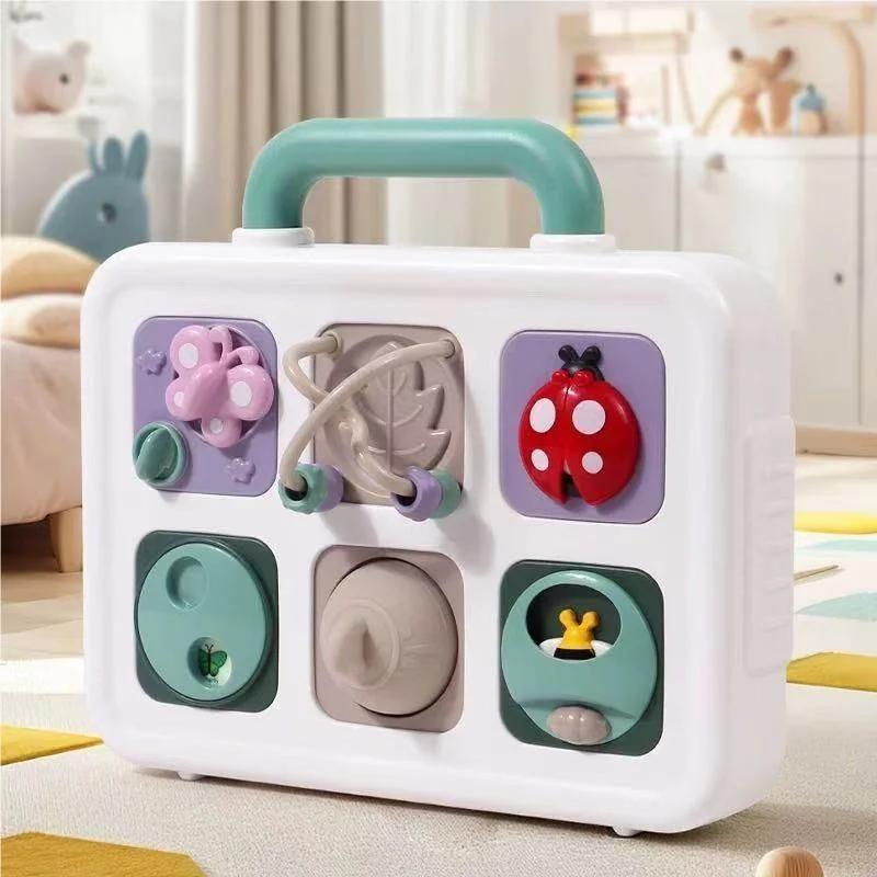 

Multifunction Sensory Busy Board Education Toy Fine Motor Skills Fidget Toys Travel Toy Activity Board for Children Toddler