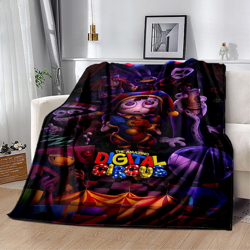 Digital Circus Blanket Soft Warm Cozy Great for Chair Bed Livingroom for All Occasions Digital Print Suitable for Gifting Relatives and Friends