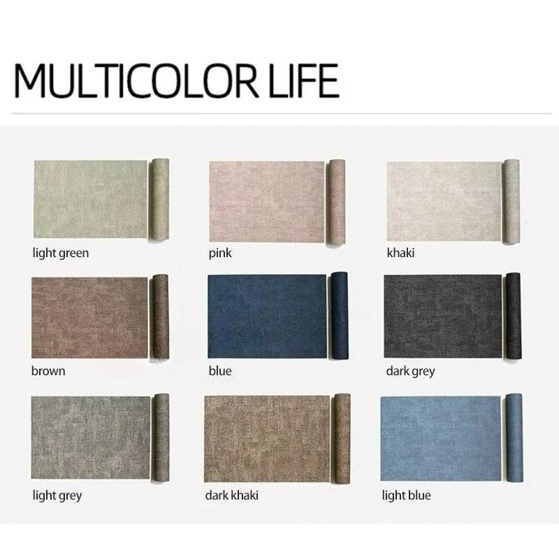 New Linen Texture Leather Table Mat Morandi Color Waterproof Tablecloth Table Mat Coffee Pad Non Slip Heat Resistant Table Cover