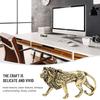 Copper Lion Ornament Miniatures Craft Desk Decoration Display Handmade