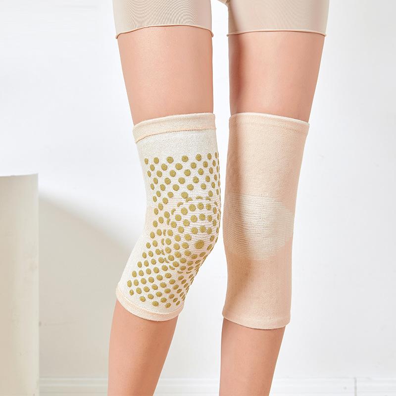 Spring Sports Warm Knee Pads Four-sided Elastic Lattice Foam Knee Leg Covers Middle-aged and Elderly Joints Cold Protection Knee