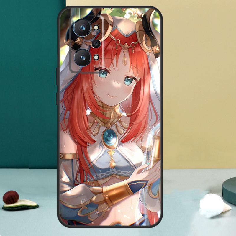 Genshin Impact Nilou For Realme 11 10 12 13 14 Pro Plus GT 7 6 5 Pro GT 6T C67 C61 C53 C51 C21Y C25S C75 C55 Case