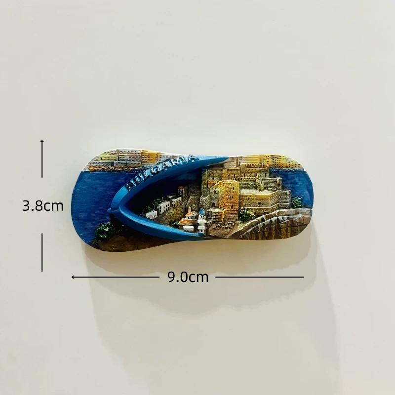 Bulgaria Resin Fridge Magnet Stickers Travel Souvenir Gift Landscape Refrigerator Magnet Home Kitchen Decor