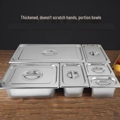 AVADEN Stainless Steel Rectangular Gastronorm Pan with Lid