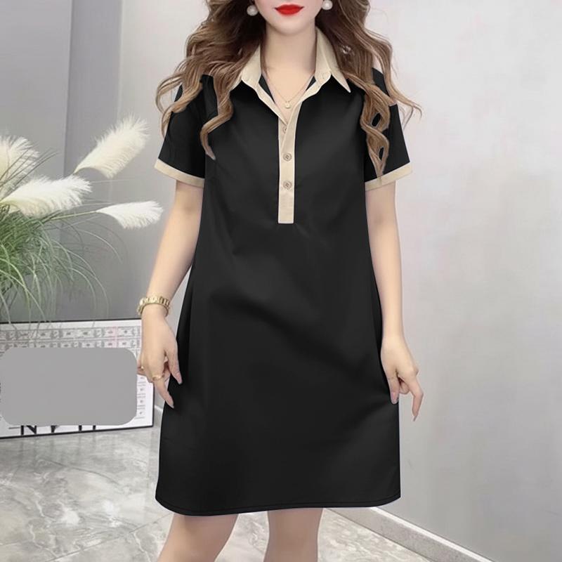 ZANZEA Women Casual Turn Down Collar Short Sleeve Shirt Dress