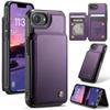 For iPhone 17e 16e Wallet Case PU Leather Flip Cover RFID Blocking Card Holder Magnetic Clasp Kickstand Shockproof Phone Case
