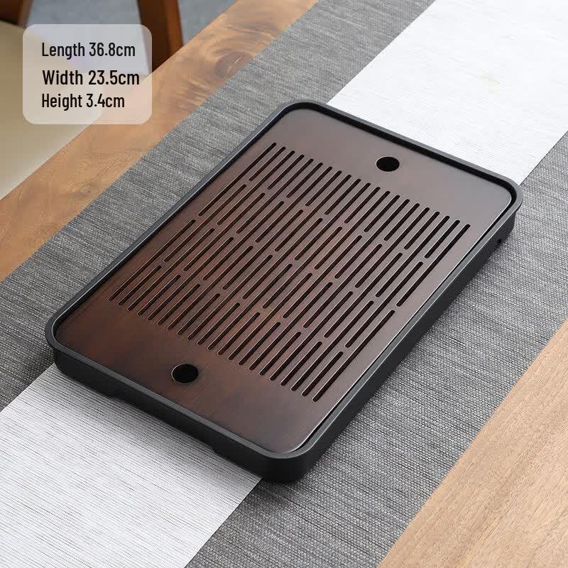 Bamboo Water Storage Drain Tea Tray
