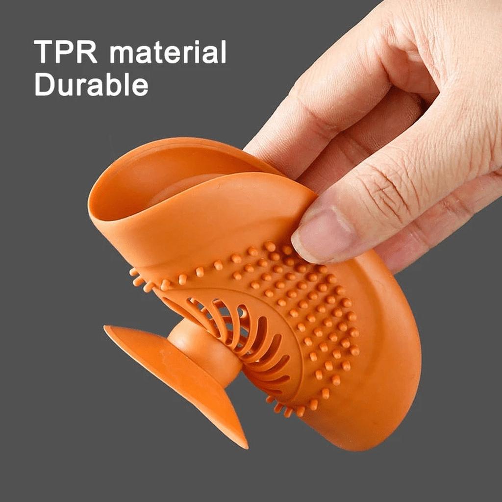 Kitchen Sink Drain Cover Push Type Floor Drain Seal Deodorizer Anti-Odor Plug Silicone Drain Strainer for Bathroom and Kitchen