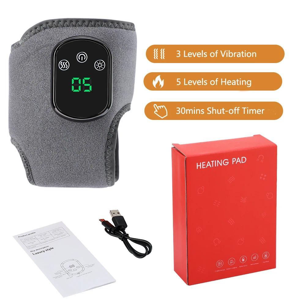 

Electric Heat And Vibration Ankle Massager Infrared Hot Compress Therapy Ankle Massage Heated Wrap Support Brace Foot Protector