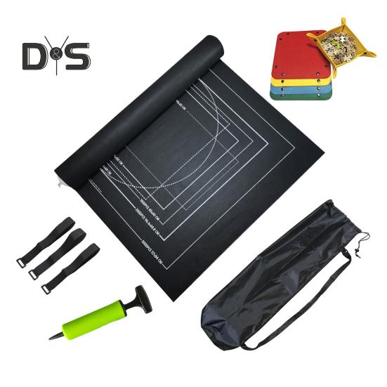 

Коврик-рулон для пазлов Большая вместимость Складная конструкция Износостойкий коврик-пазл Saver с набором фиксирующих ремней чёрный