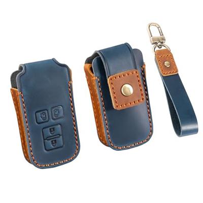 Toyota Car Sliding Door Key Case, Genuine Leather, Sliding Door, 80 Series Voxy, 80