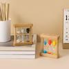 Sand Timer Set 1Min 3Min 5Min Hourglass 3-in-1 Desktop Sand Clock for Cooking Classroom Exercise Home Office Decoration