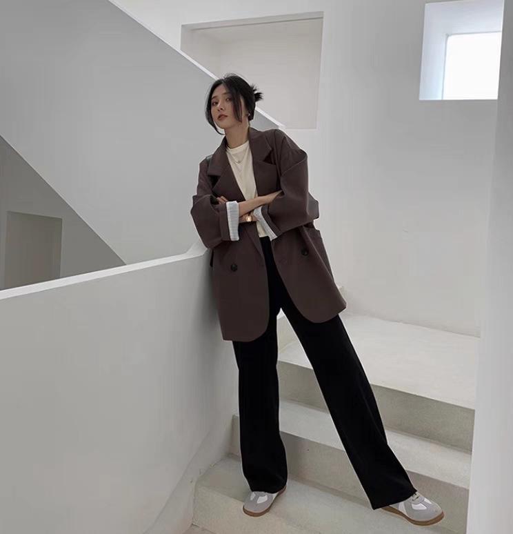 Women's Casual Blazer: 2025 Korean Style - Versatile, Drop Shoulder