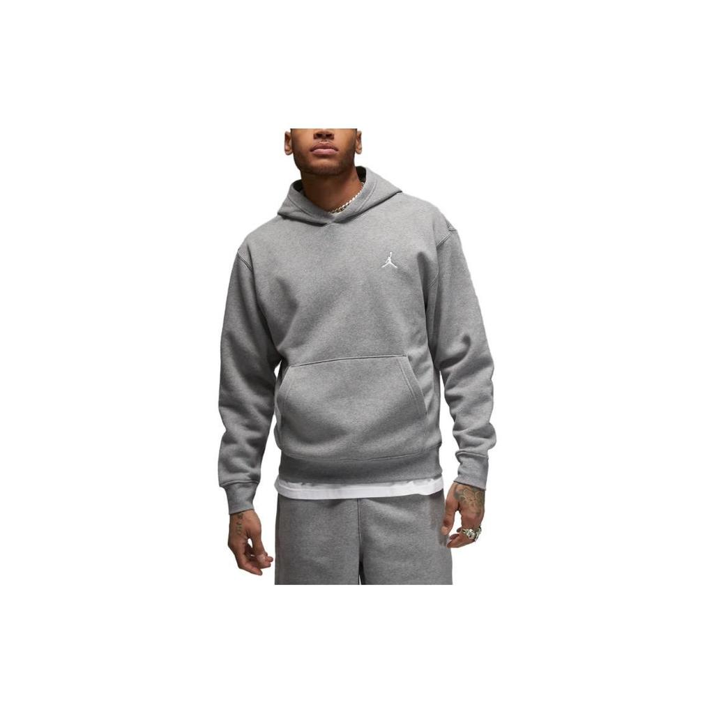 Jordan Essentials Solid Logo Hoodie Men Hoodie Grey FJ7774-091
