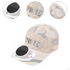 Hat with Solar-Powered Fan for Hiking and Cycling