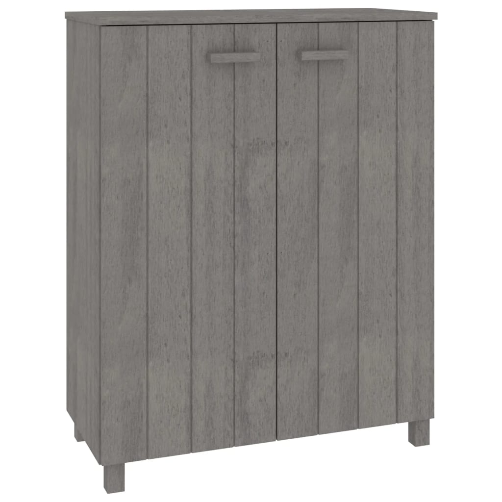 Vidaxl Szafka Na Buty Hamar, Jasnoszara, 85X40X108 Cm, Lita Sosna