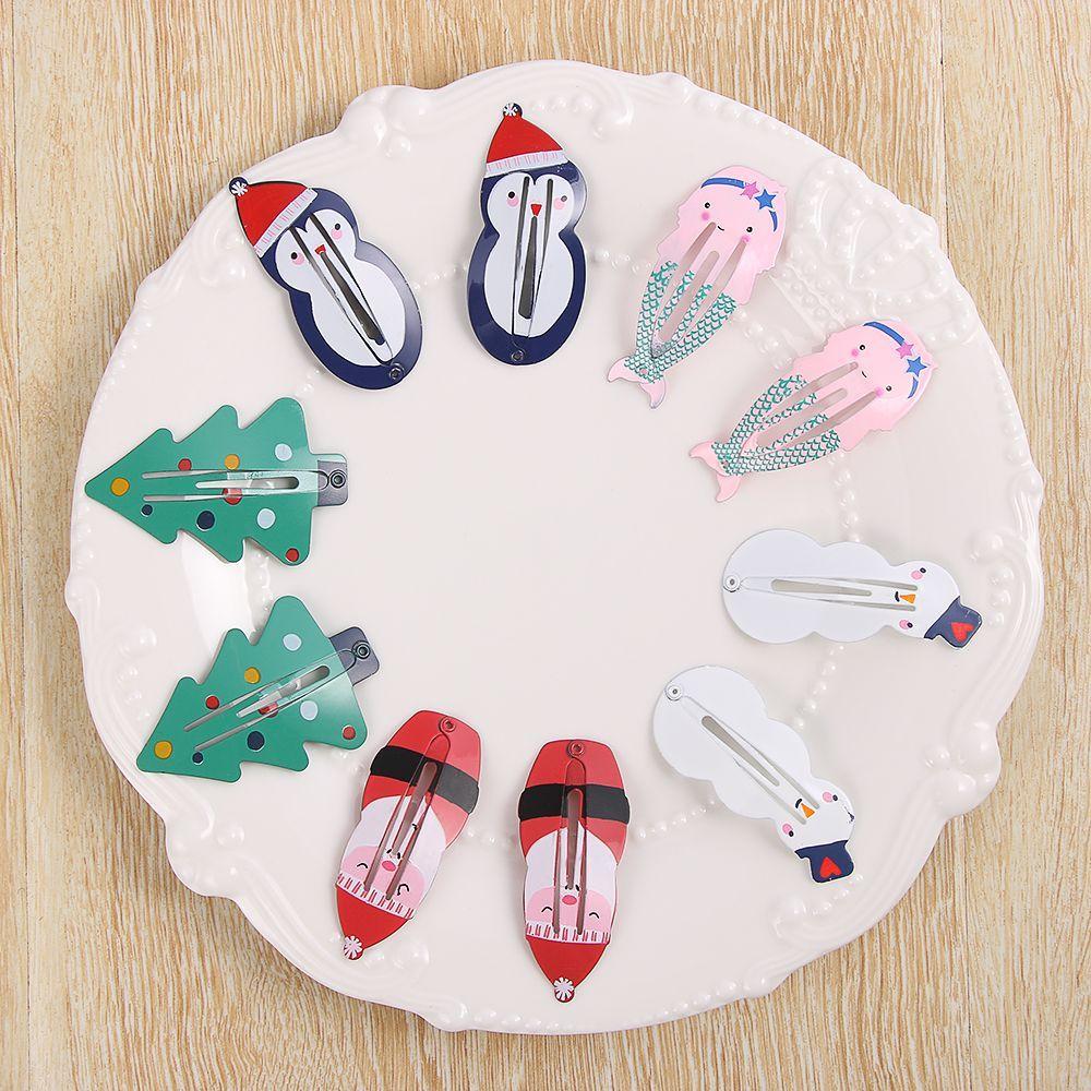 

Gift Kids Baby Hair Accessories Santa Claus Girls Hairpins Children Headwear Mermaid BB Hair Clips