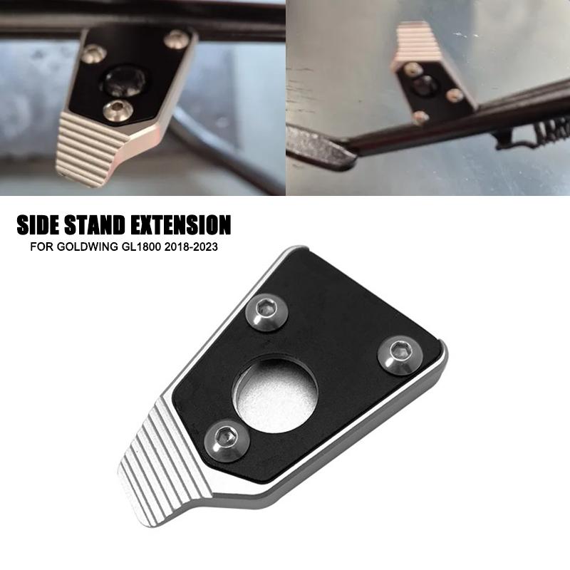 Motorcycle Foot Side Stand Extension Pad Plate Support For Honda GL1800 Goldwing GL1800 Gold wing GL 1800 2018-2023 2022 2021