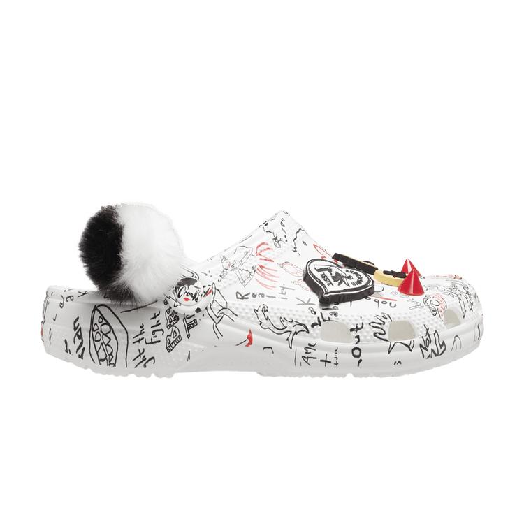 

Мужские кроссовки Crocs Cruella 2 x Classic Clog Stay Weird белые 207402-100