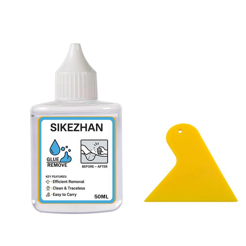 

Adhesive Remover with Scraper Set– Fast Sticker/Label/Tape Residue Cleaner, Traceless, Safe for Glass/Tile/Metal/Plastic 50ml