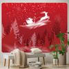 Christmas Elk Home Decoration Tapestry Background Cloth Hippie Fantasy Scene Bohemian Room Wall Decoration Tapestry