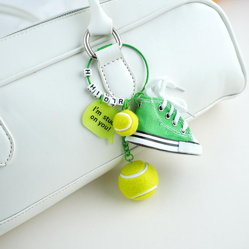 Unisex Bag Pendants Tennis Shoes Cute Kawaii Funny Fashionable Bag Accessories High-quality Multifunctional Keychains For Couple