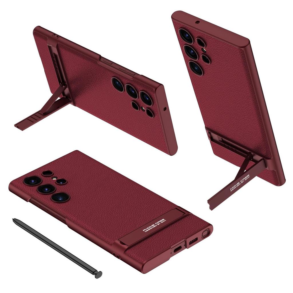Samsung S24/S24Plus/S24Ultra Ultra-thin Leather Stand Phone Case