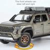 Scale 1:24 TACOMA Tundra Car Model Toy Metal Diecast Exquisite Interior Vehicle Pull Back Sound Light Pickup Models Boys Toys