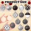 12pcs Christmas Ball Pendant 2D flat Wooden Fall Christmas Tree Decor 8CM Christmas Tree Balls Decoration Home Ornaments