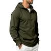 Men's Loose Fit Color Block Hooded Zip-Up Sweatshirt for Outdoor Workout and Fitness