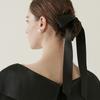 BAU by Bride And You MANDY Classic ribbon hair pin (Black satin)