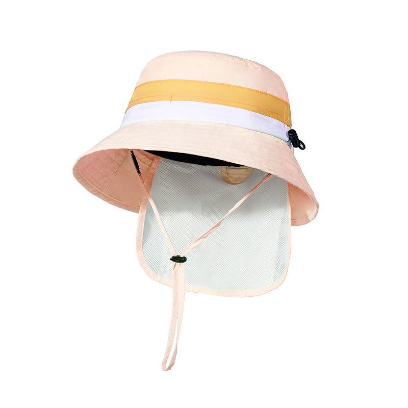 Summer Children's Sunscreen Hat Thin Bucket Hat Breathable UV Protection Baby Sun Hat