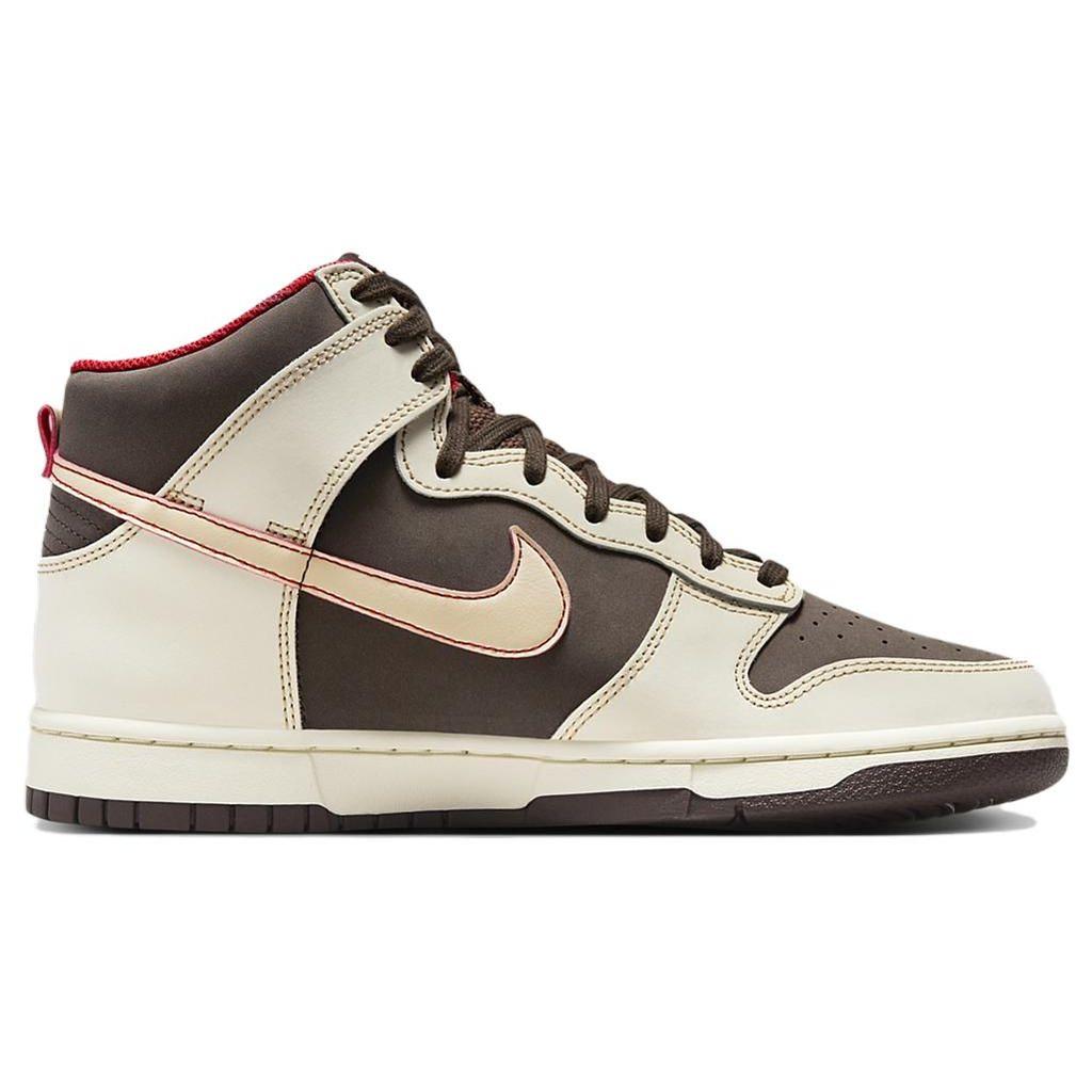 Nike Dunk High SE Baroque Brown Men Sneakers Sesame Coconut-Milk Mystic-Red FB8892-200