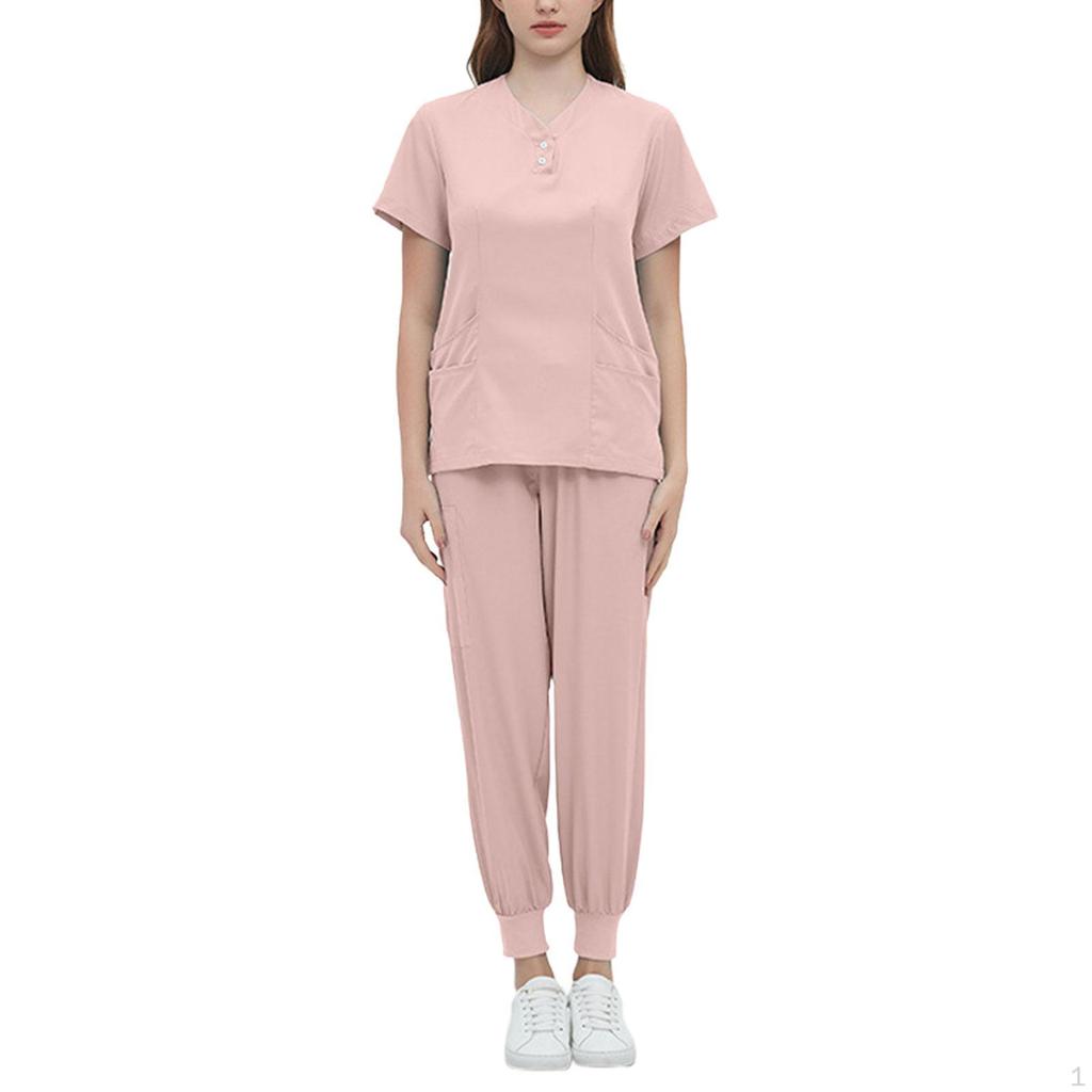 Care Peeling Set, Work Clothes, Soft, Breathable, Elastic Waist, Nurse Clothing, Top And