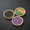 Zen Lotus Heart Sutra Incense Holder - Small Indoor Burner for Tea Ceremony and Sandalwood/Agarwood Incense