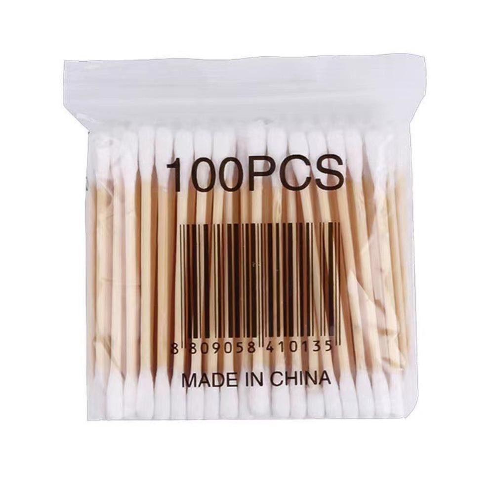 100/300/500/1000pcs Double Head Cotton Swab Women Makeup Cotton Buds Tip for Wood Sticks Nose Ears Cleaning Health Care Tools
